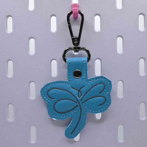 Dragonfly Line Drawing Key Fob