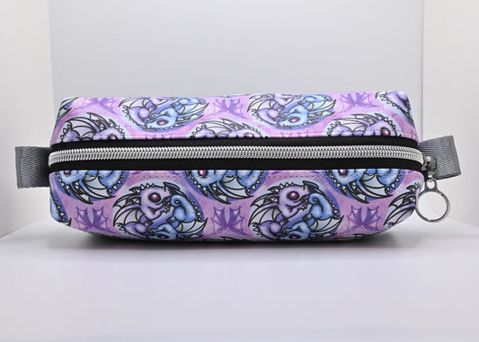 Boxy Zipper Pouch - Dragon Circle