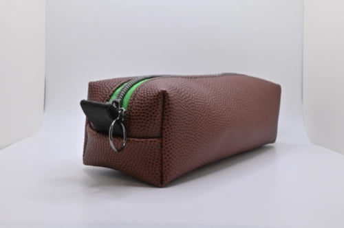 Boxy Zipper Pouch - Football