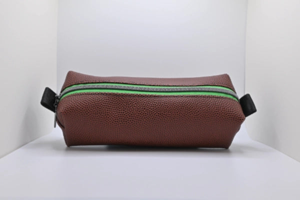 Boxy Zipper Pouch - Football
