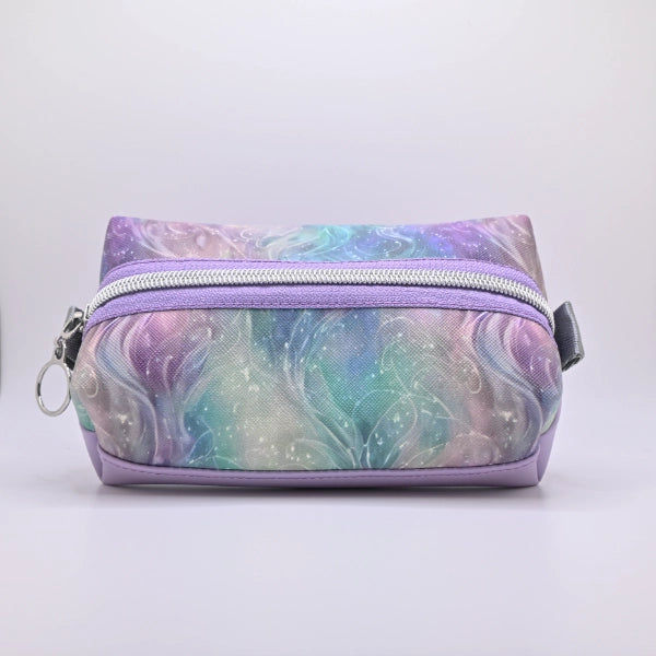 Boxy Zipper Pouch - Purple Wave