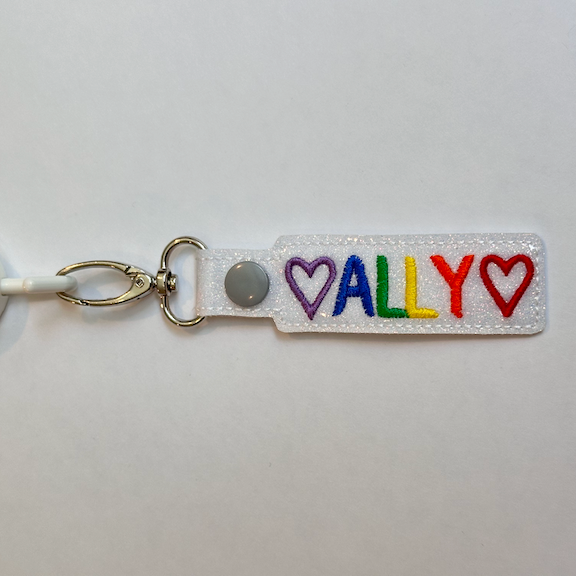 Ally Hearts Key Fob