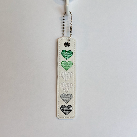 Aromantic Hearts Key Chain - Medium