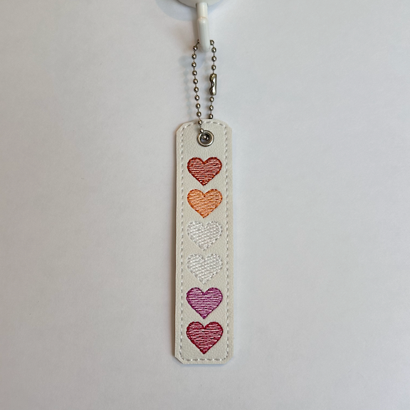 Lesbian Hearts Key Chain - Medium