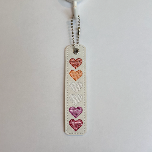 Lesbian Hearts Key Chain - Medium