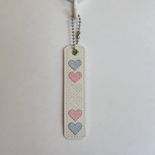 Transgender Hearts Key Chain - Medium