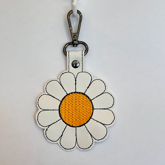 Large Daisy Key Fob