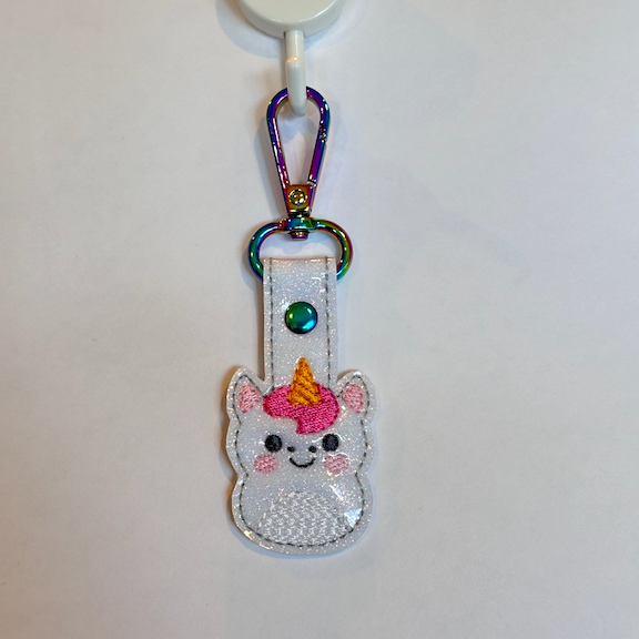 Pudgy Unicorn Key Fob