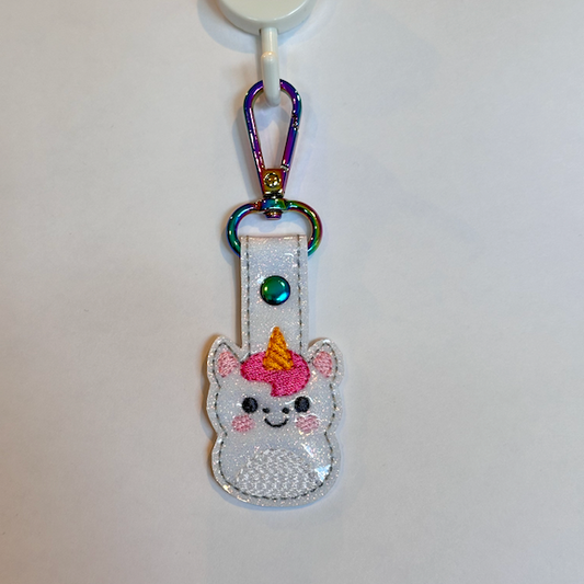 Pudgy Unicorn Key Fob