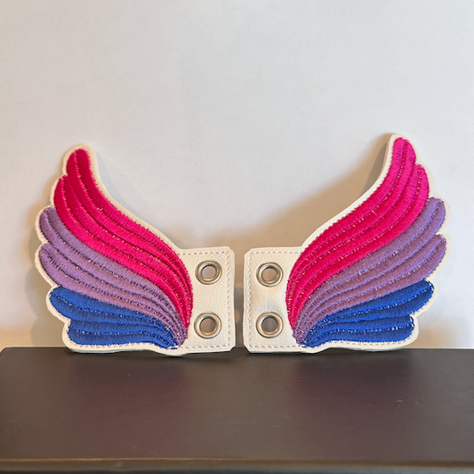 Bisexual Pride Shoe Wings (pair)