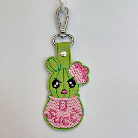 Snarky Cactus Key Fob