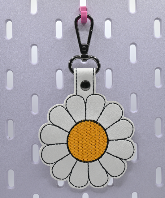 Large Daisy Key Fob