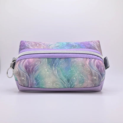 Boxy Zipper Pouch - Purple Wave
