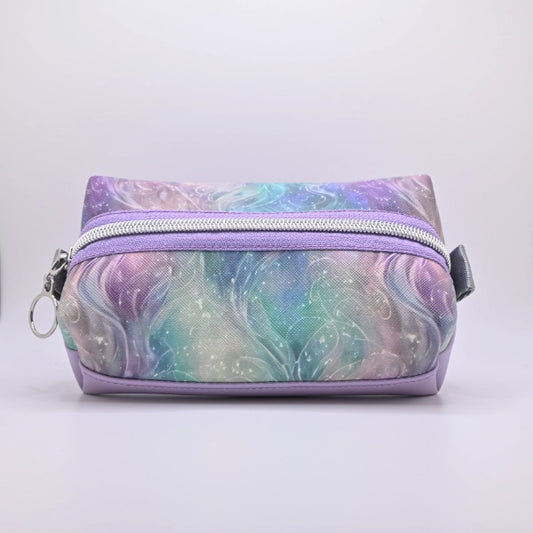 Boxy Zipper Pouch - Purple Wave