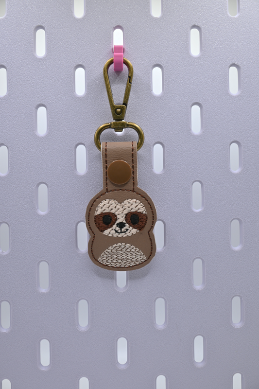 Pudgy Sloth Key Fob