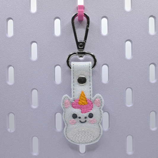 Pudgy Unicorn Key Fob